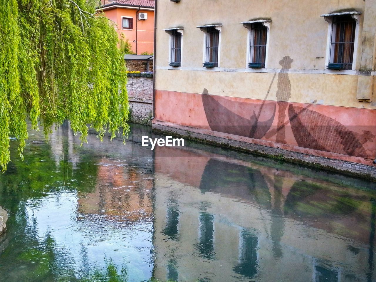 Canal along buildings