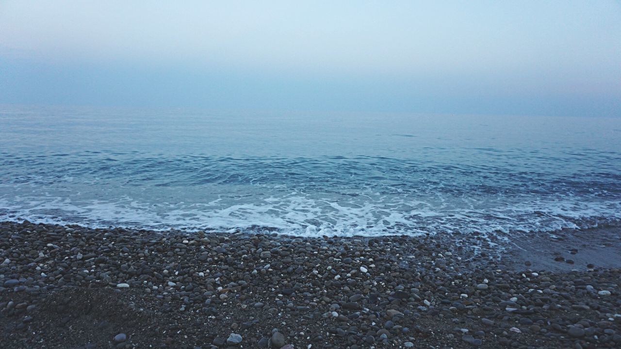 Gravel stones on beach