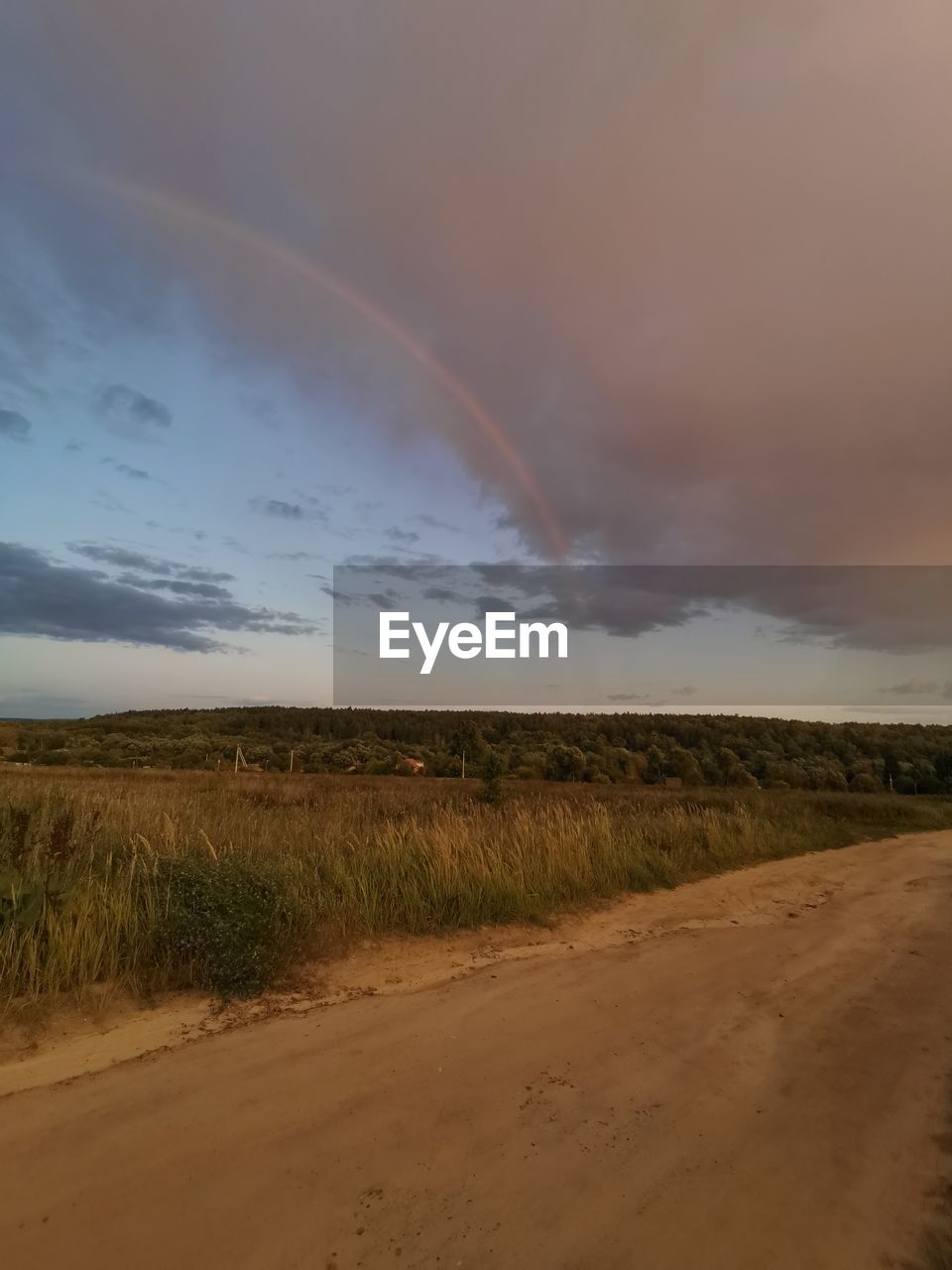 SCENIC VIEW OF FIELD AGAINST SKY DURING SUNSET