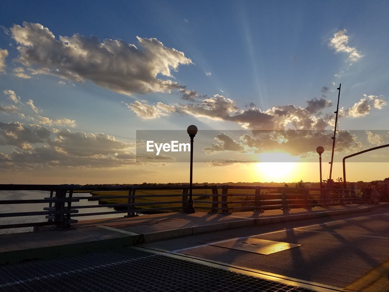 SUNSET OVER RIVER