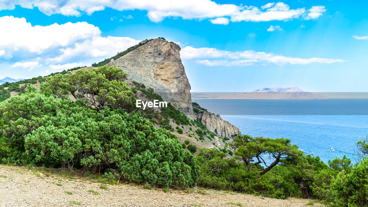 King's beach rocks, new world, crimea, russia