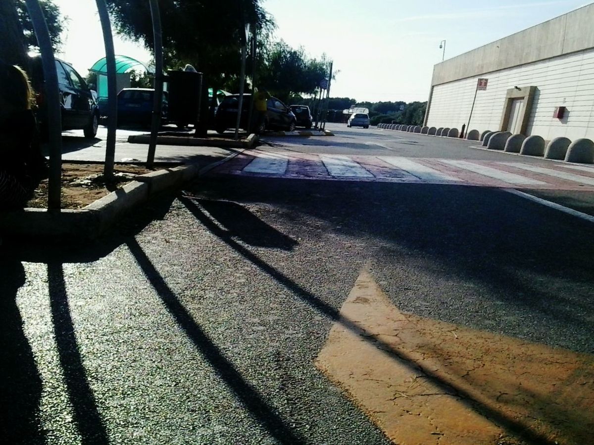 Street with tree shadow