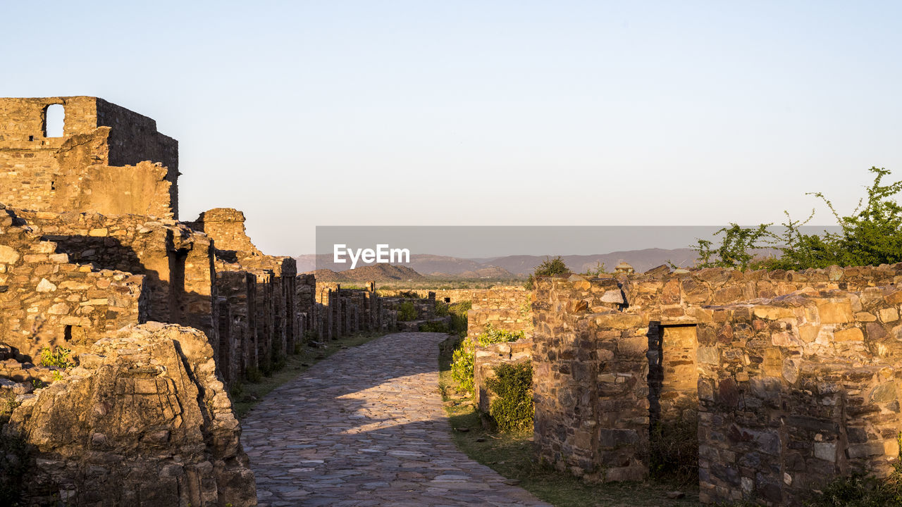 Old ruins against sky