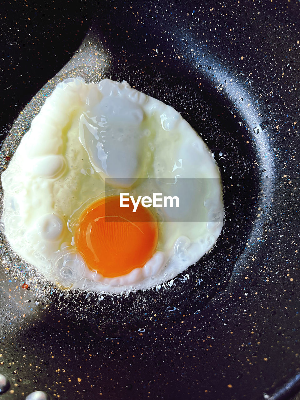 high angle view of breakfast on table