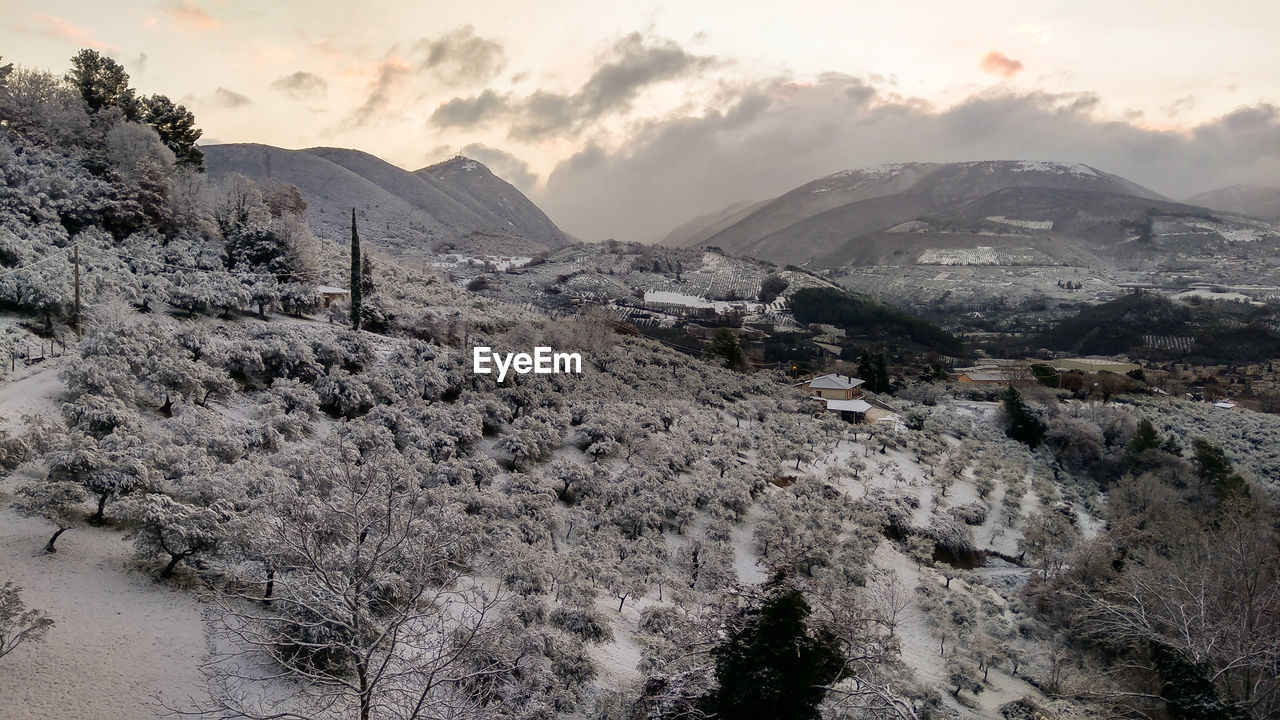 Cold wave with snow in central italy