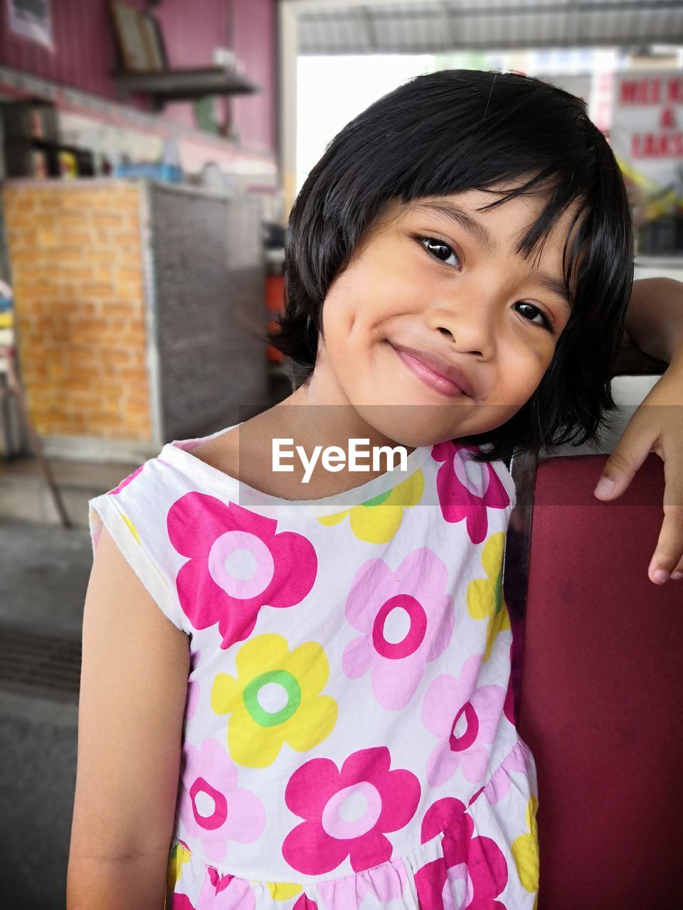 Portrait of smiling girl