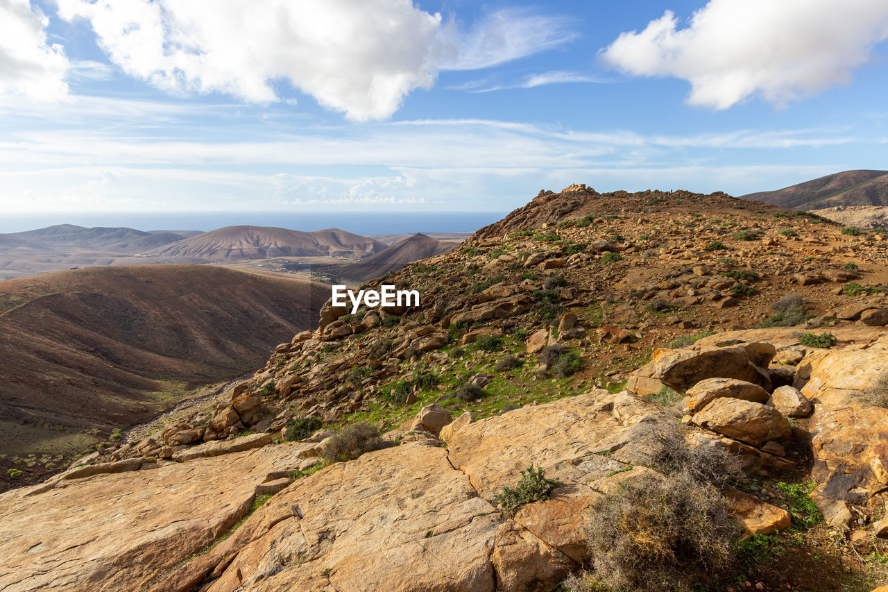 Landscape between betancuria and pajara on fuerteventura, spain