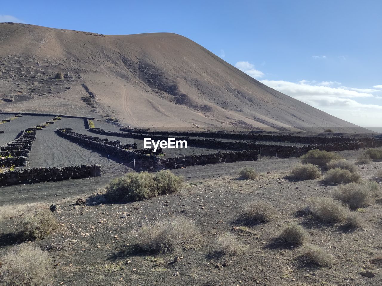 Scenic view of desert against sky