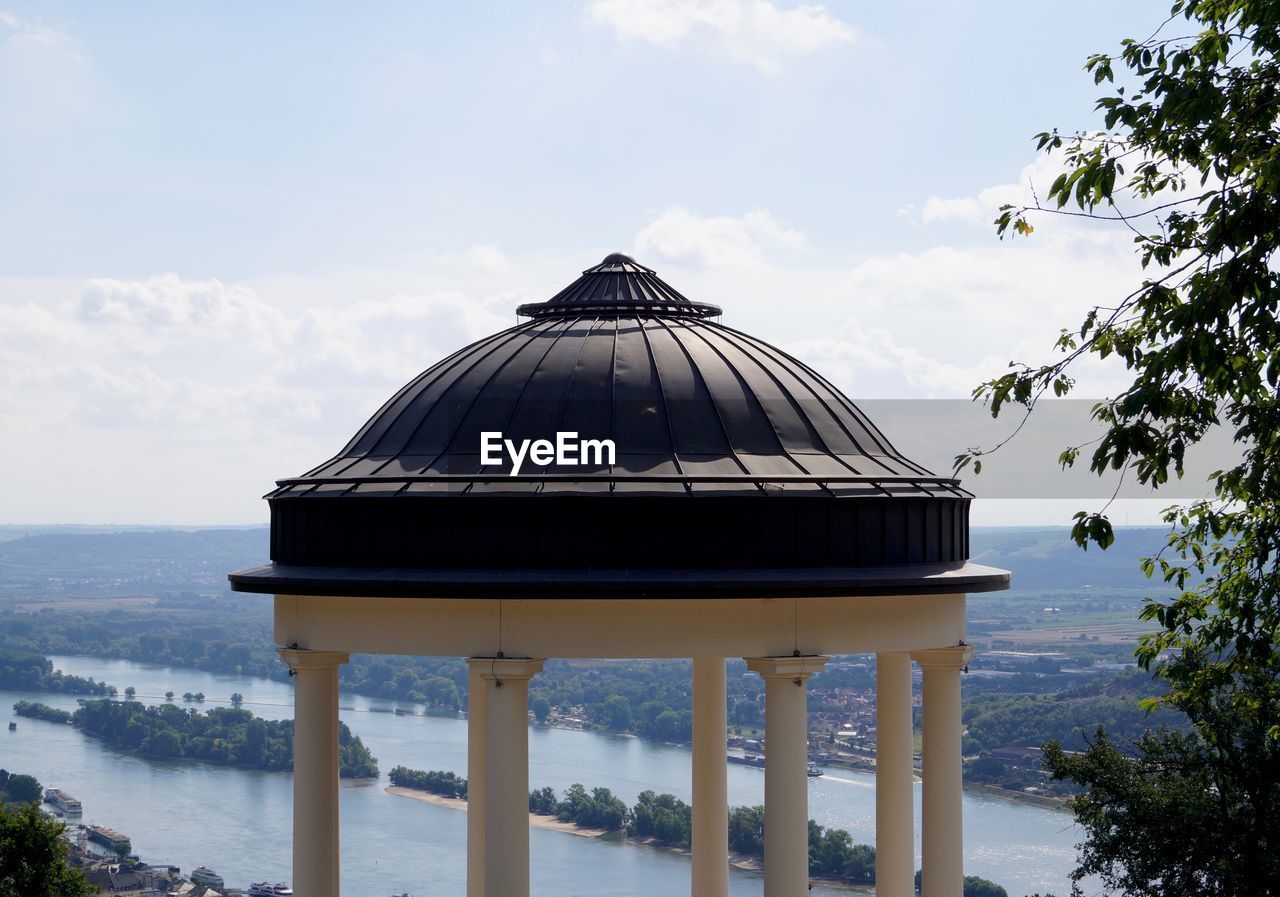 VIEW OF GAZEBO AGAINST SKY