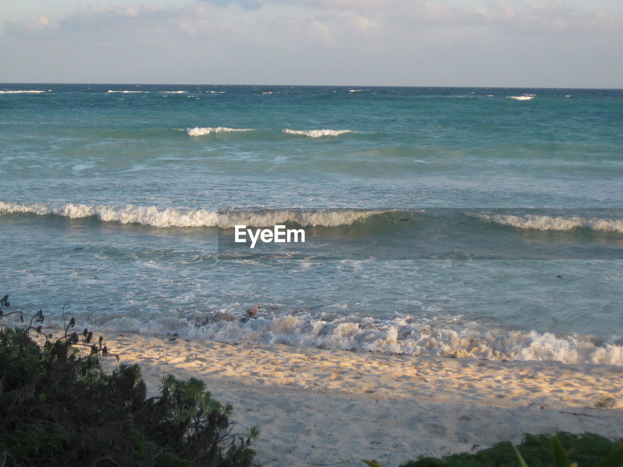 SCENIC VIEW OF SEA AND BEACH