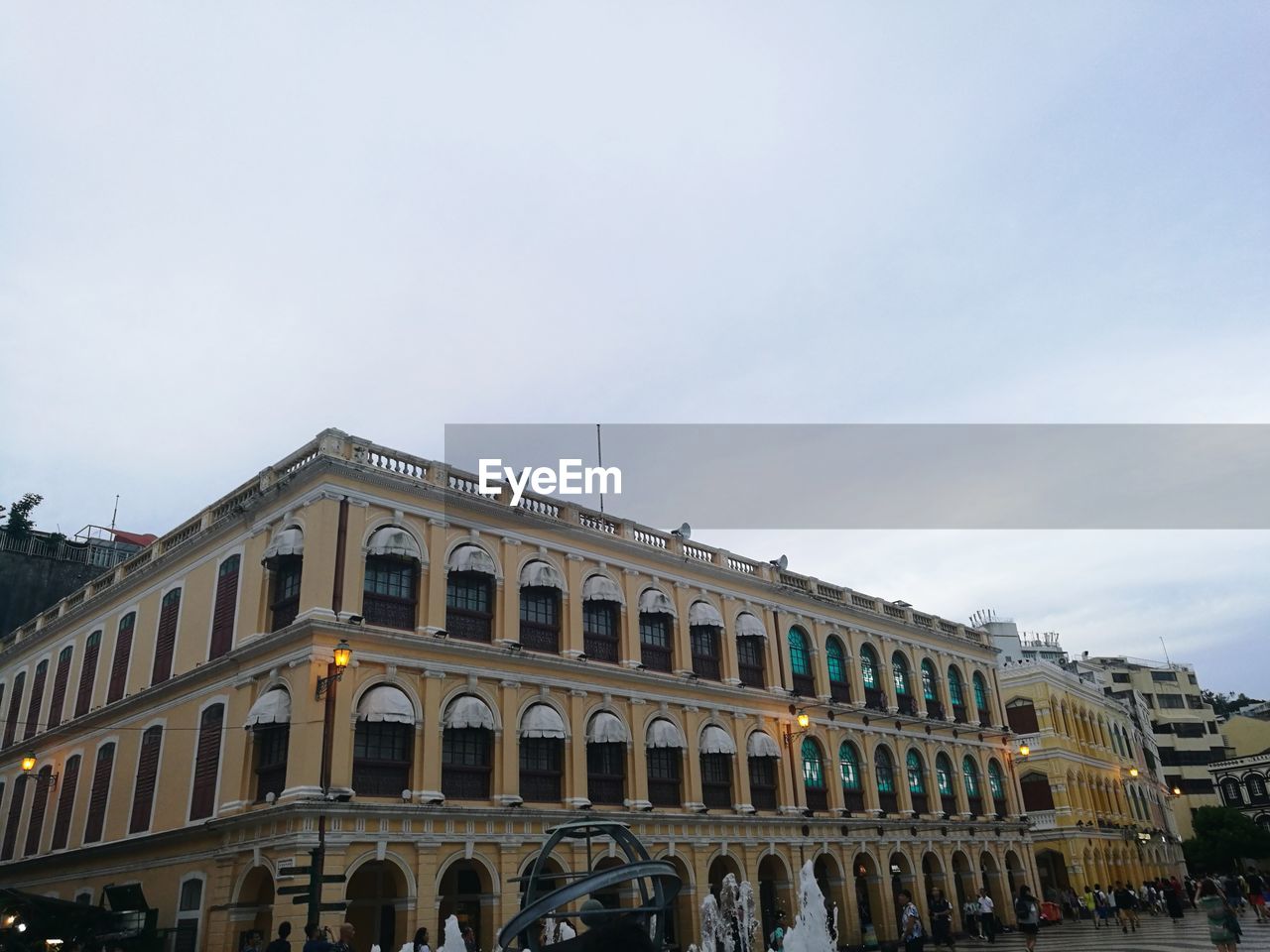 LOW ANGLE VIEW OF HISTORIC BUILDING