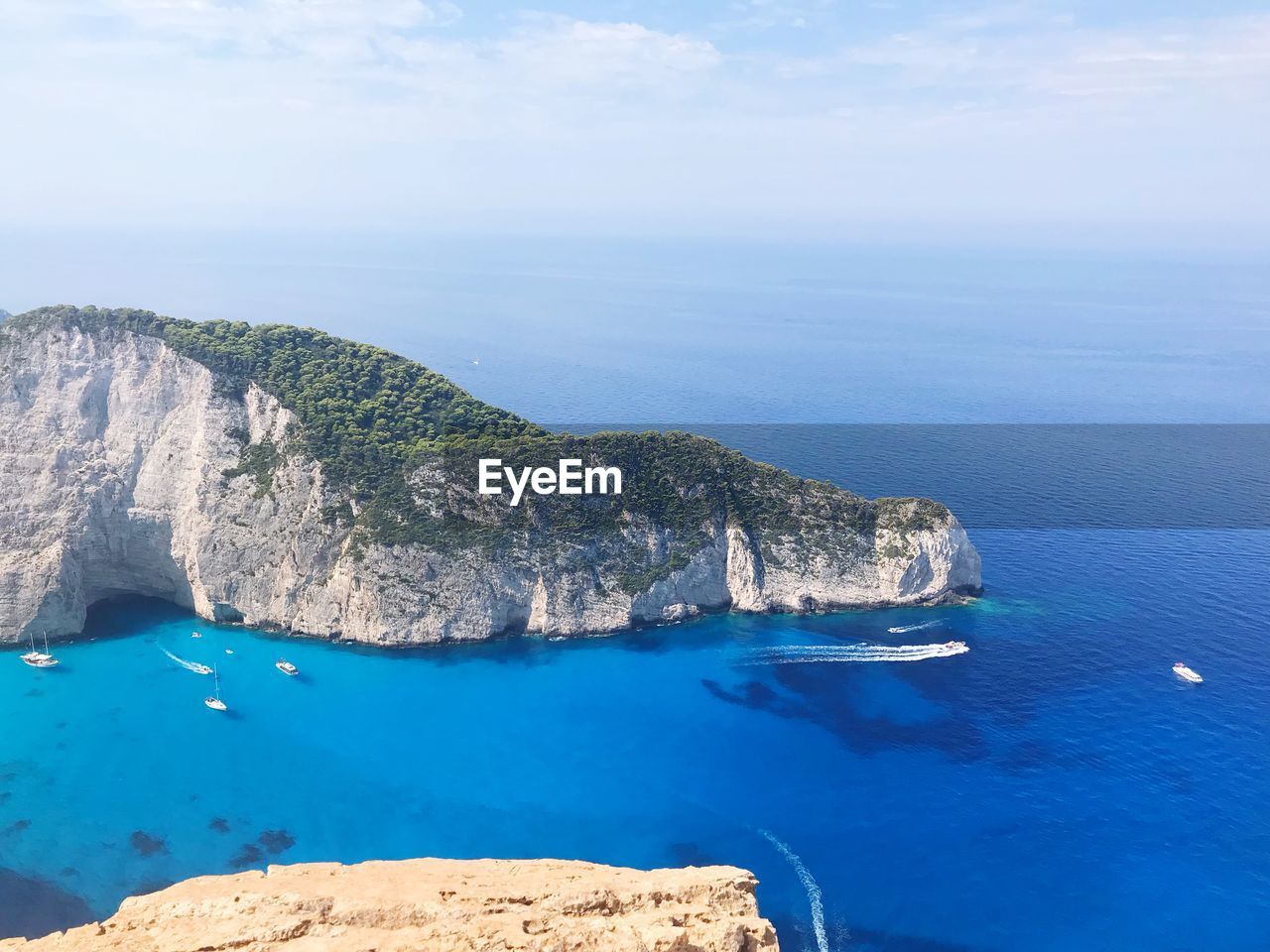 Panoramic view of sea against sky