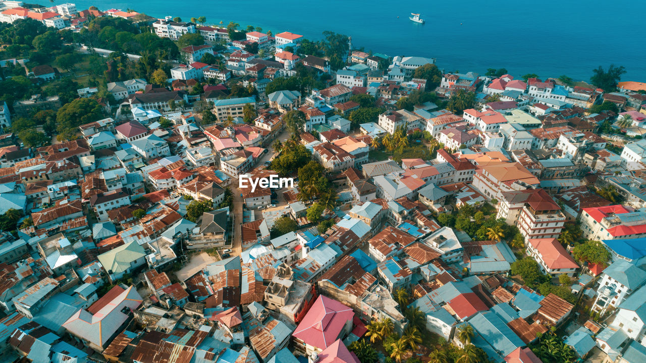 Aerial view of zanzibar island