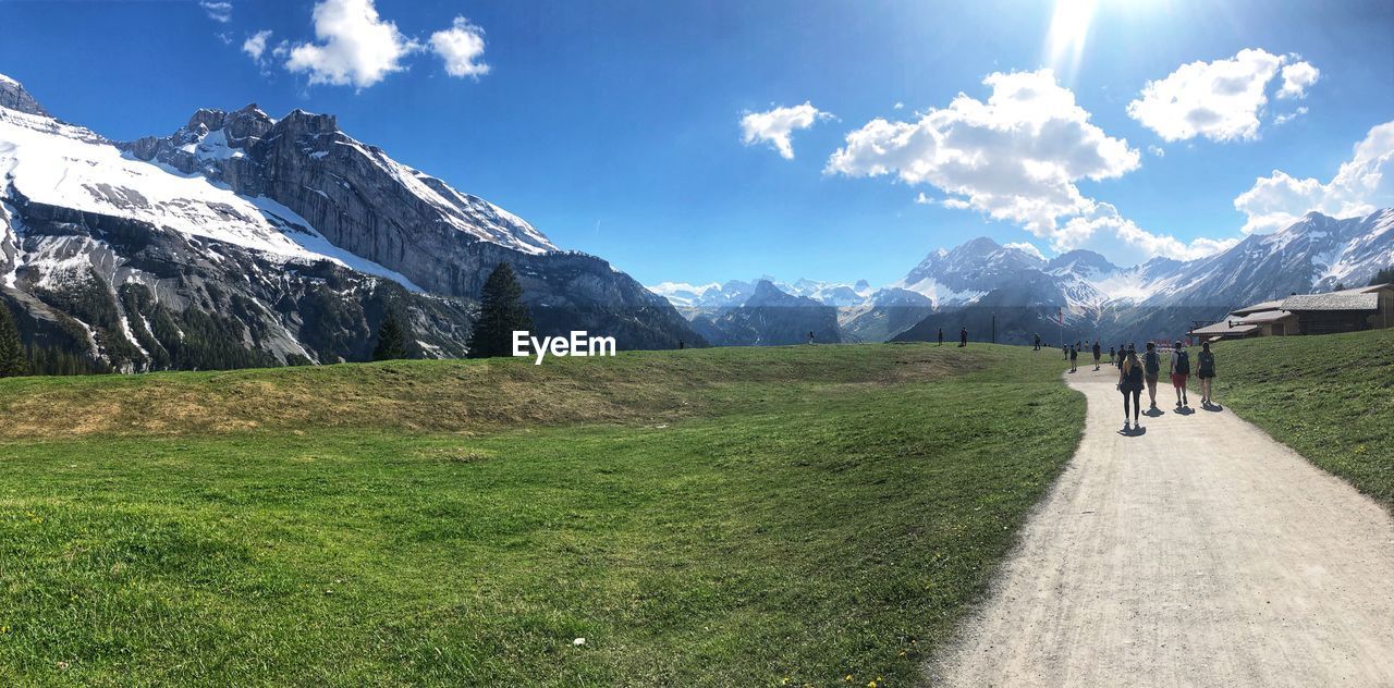 PANORAMIC VIEW OF FIELD AGAINST SKY