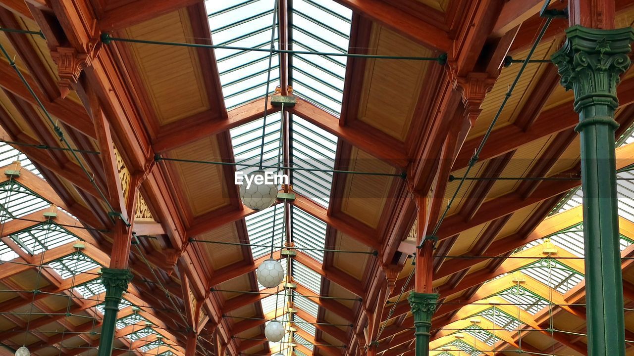 Ceiling of train station