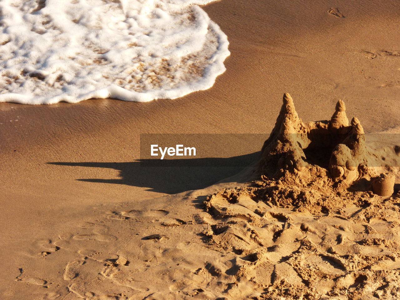 Sand house at beach