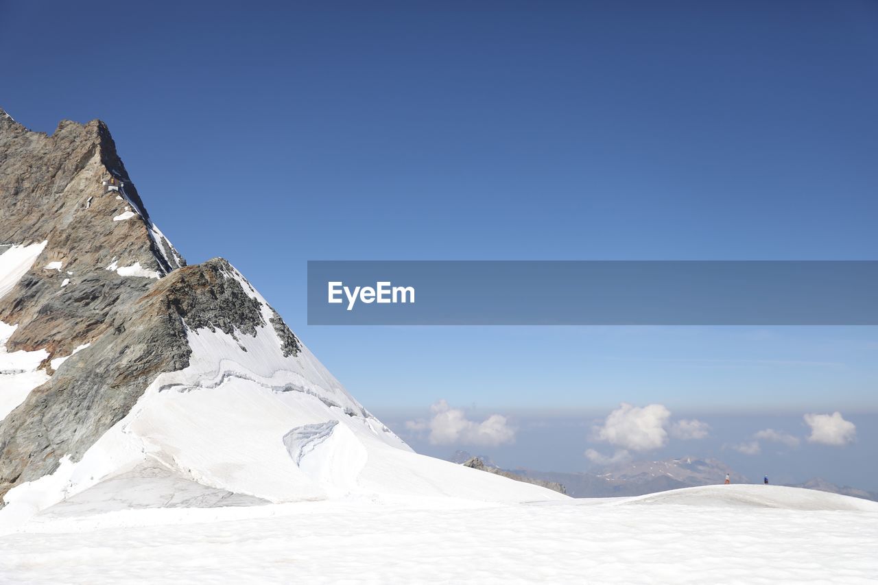 Scenic view of snowcapped mountain against sky