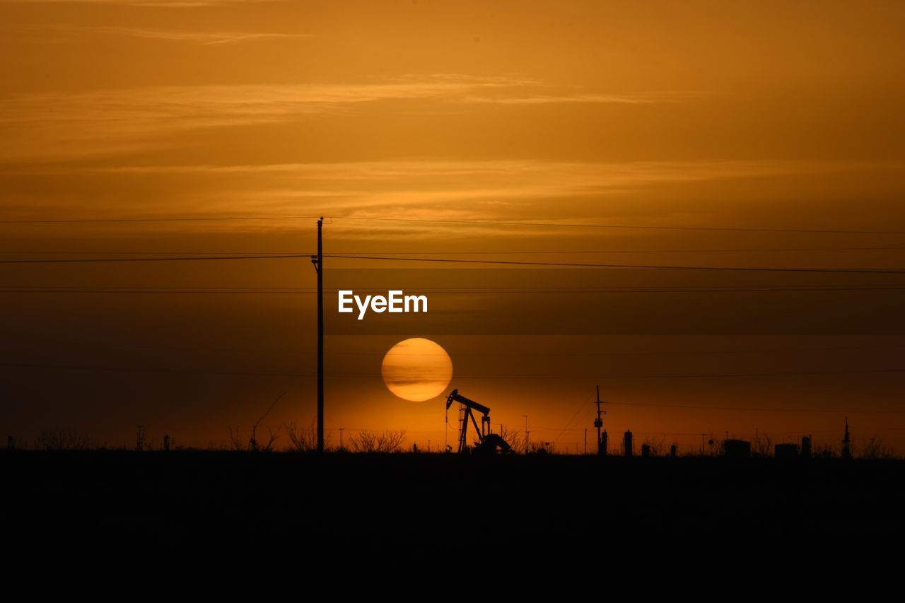 Scenic view of sunset over sea