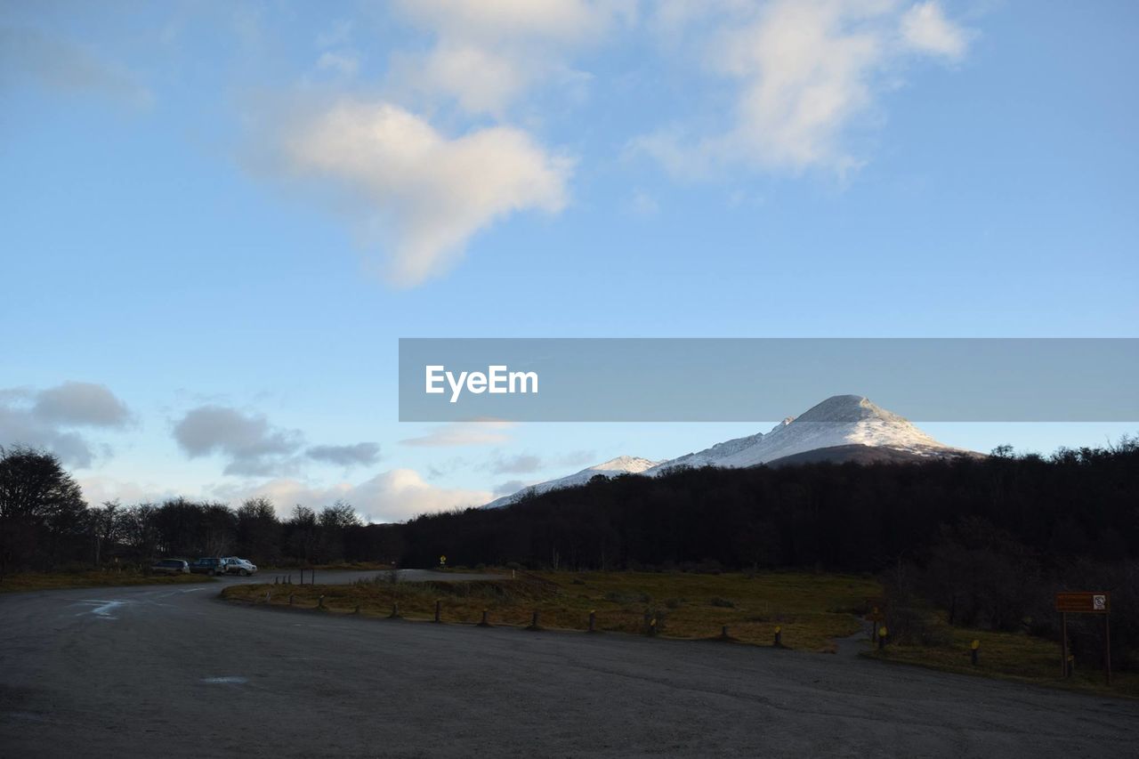 Road passing through mountains