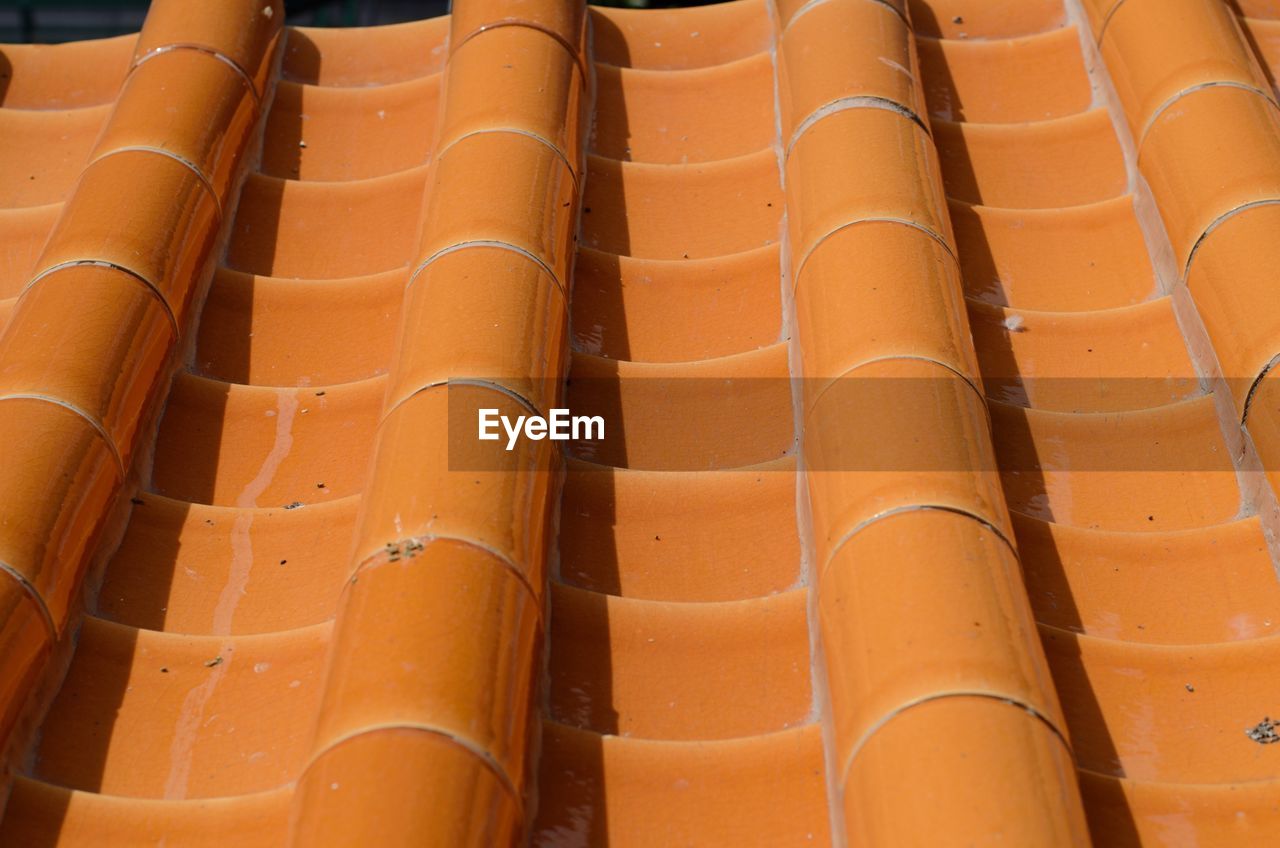 Full frame shot of roof tiles