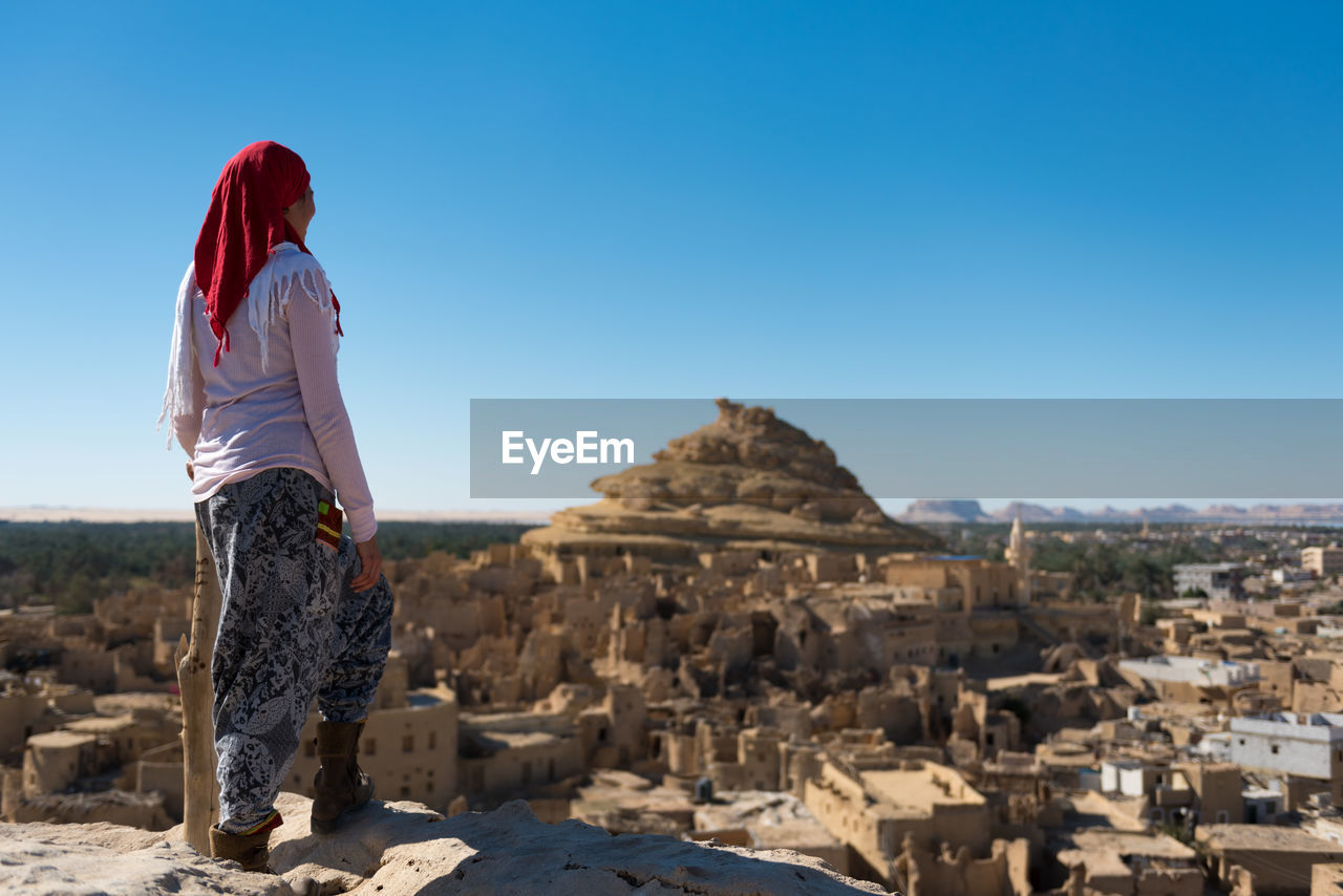 Woman looking at view