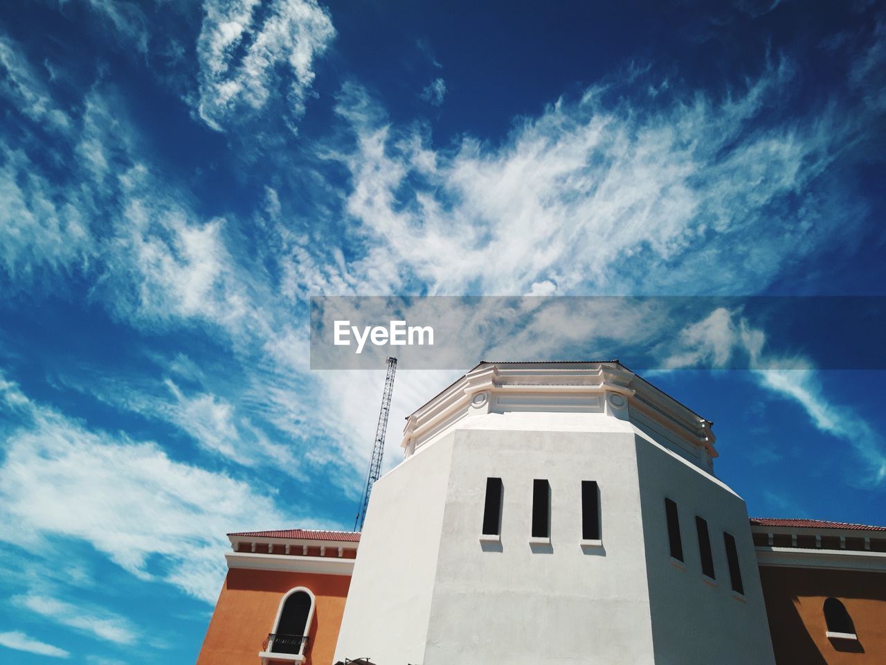 Low angle view of building against sky