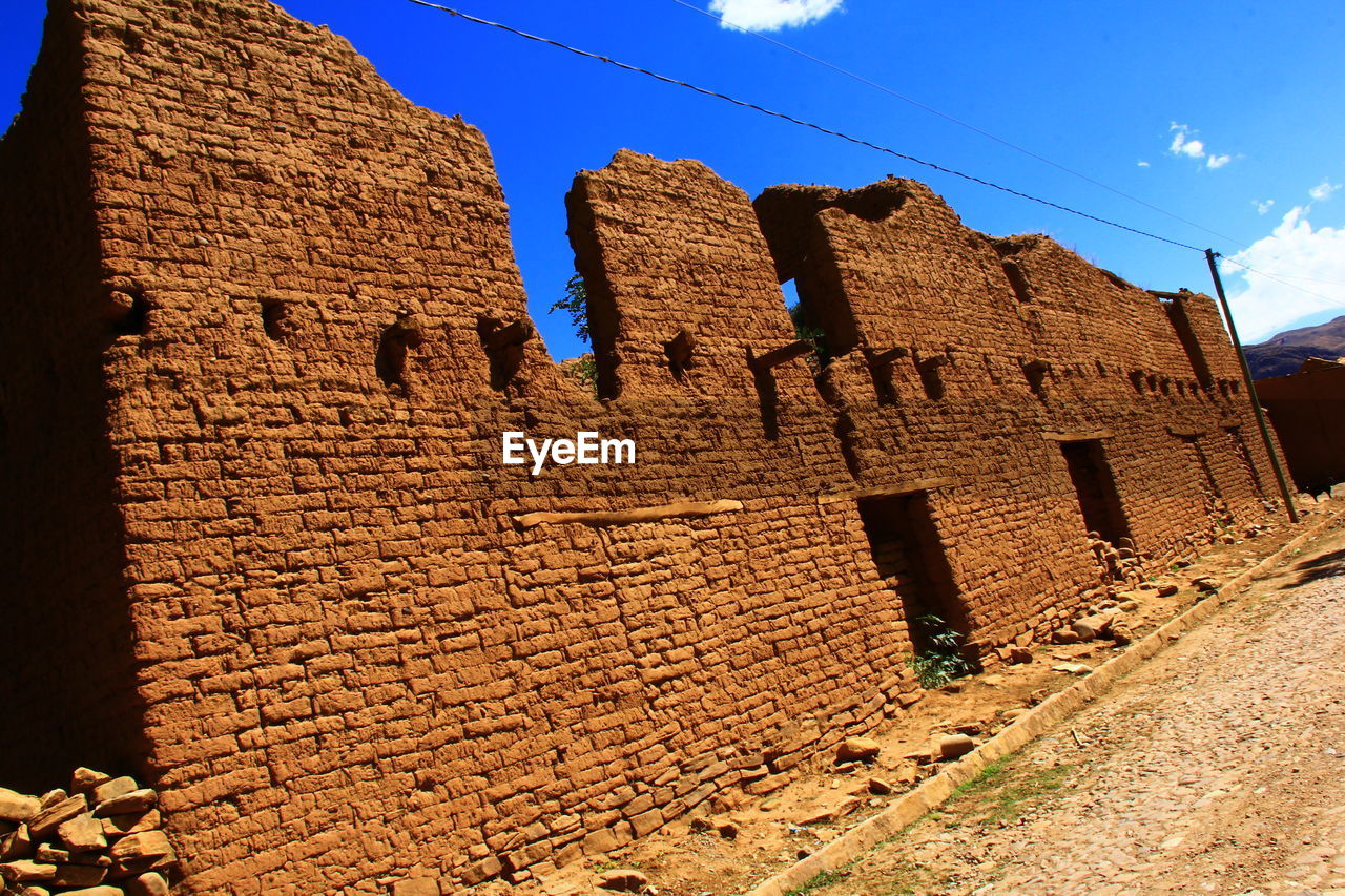 LOW ANGLE VIEW OF BUILT STRUCTURE