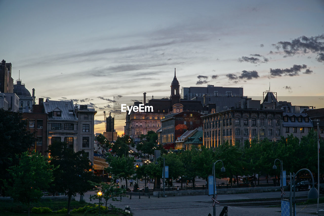 View of buildings in city