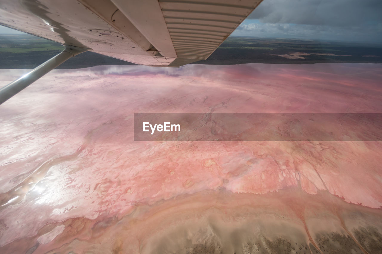 Hutt lagoon in western australia