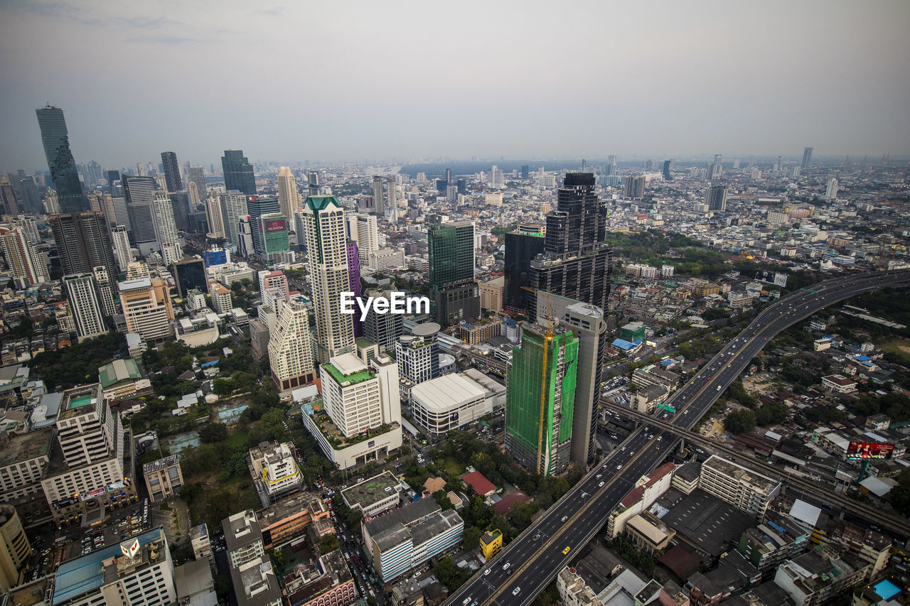 Aerial view of a city