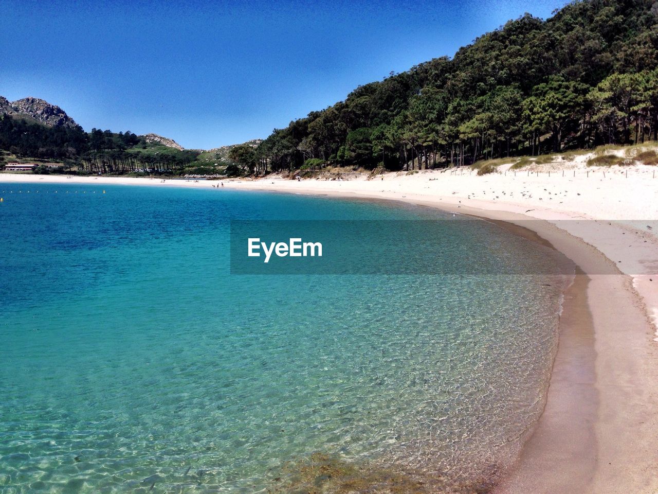 View of tranquil beach