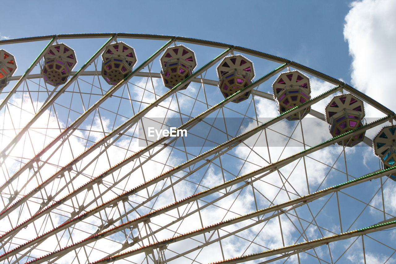 Low angle view of ferris wheel