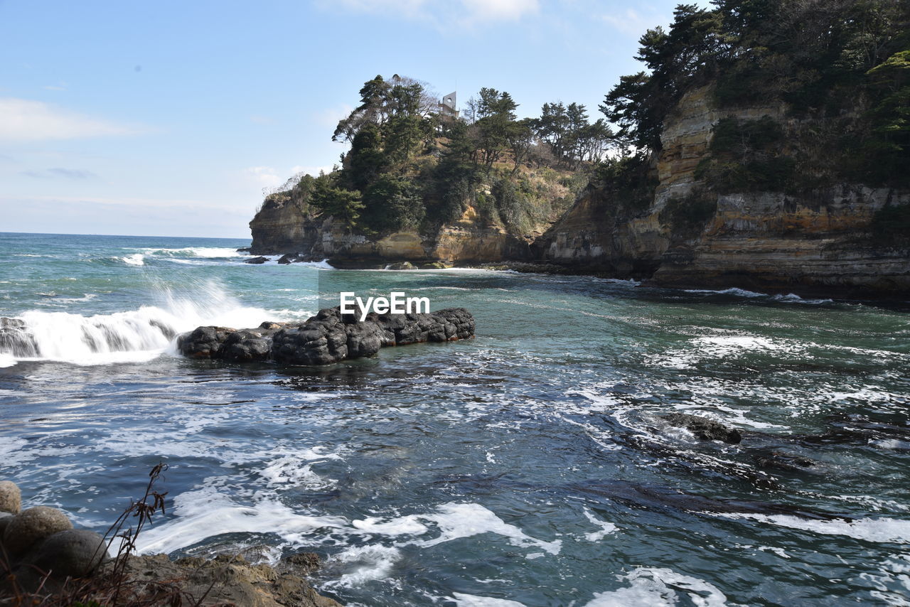 Scenic view of sea against sky