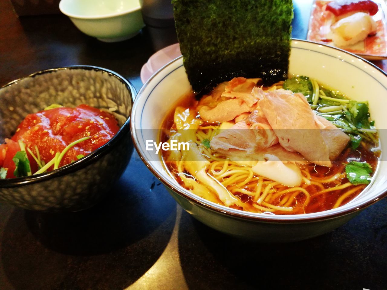 CLOSE-UP OF FOOD SERVED WITH MEAT