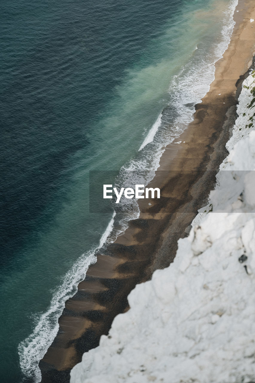 HIGH ANGLE VIEW OF SEA WAVES