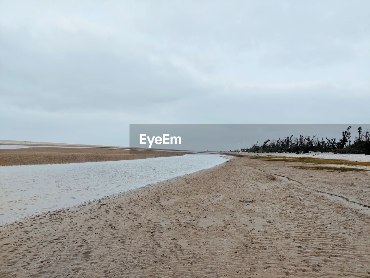 PANORAMIC SHOT OF BEACH AGAINST SKY
