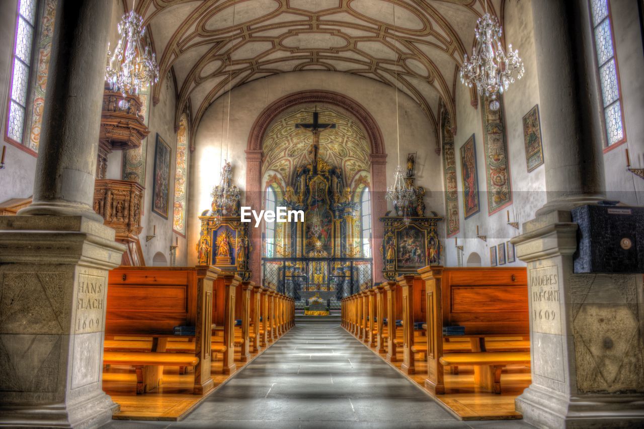 Interior of church 