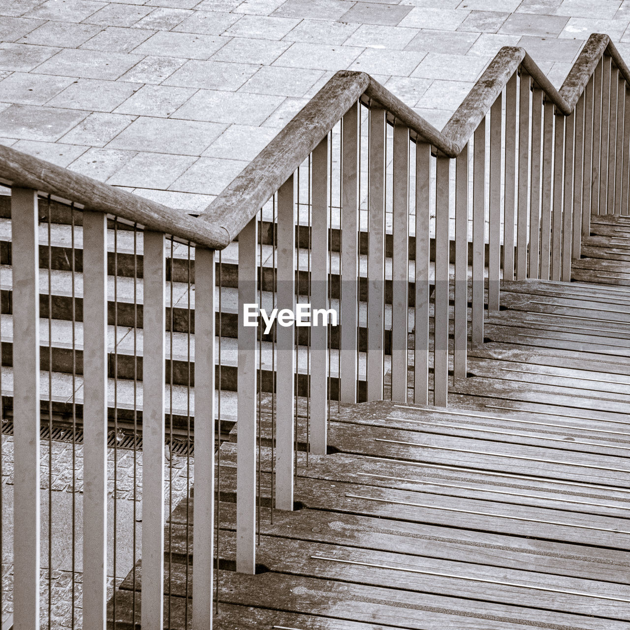 Stairway and railing