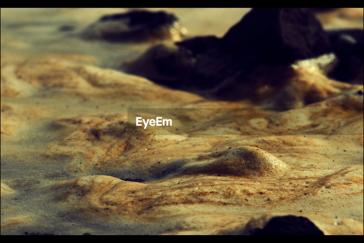 Close up of sand on beach