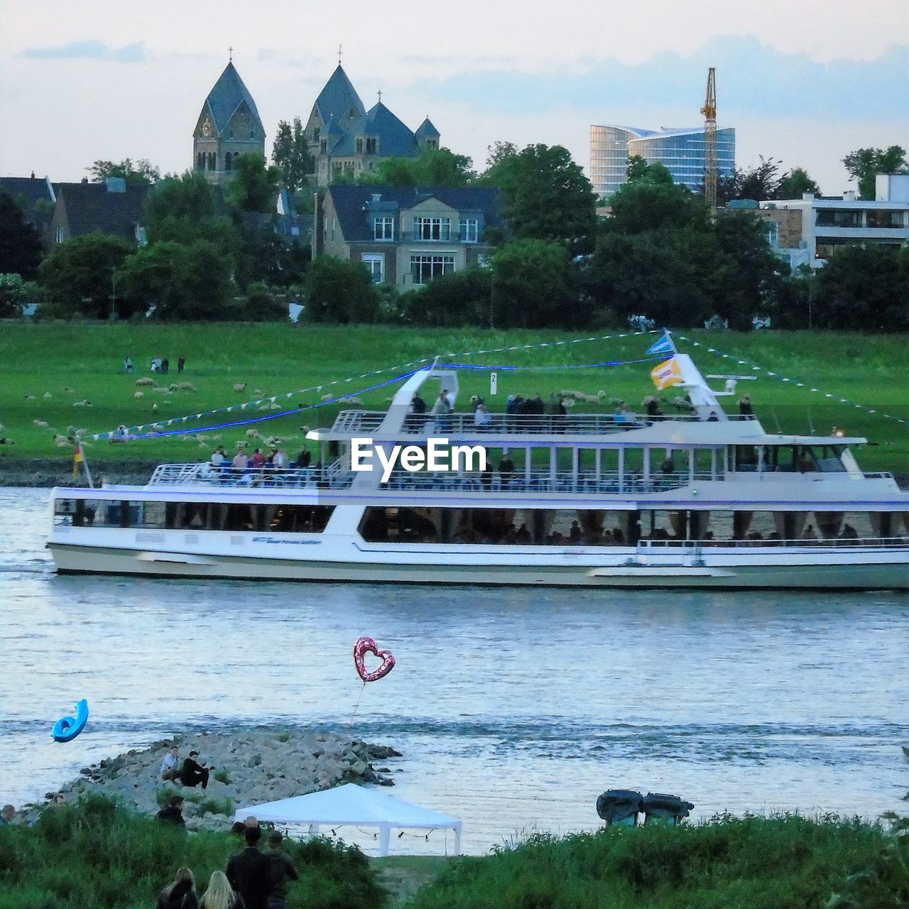 VIEW OF BOAT IN RIVER