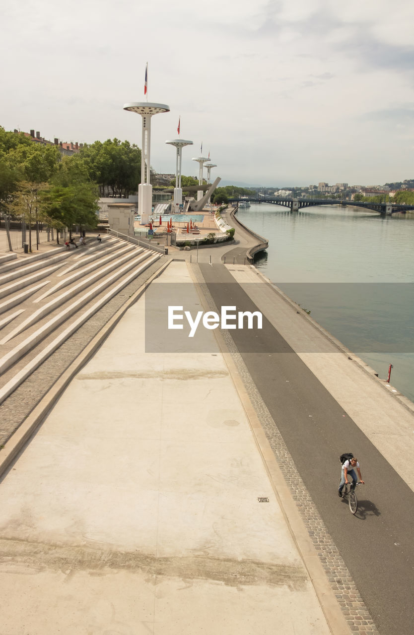 Rhône river in lyon