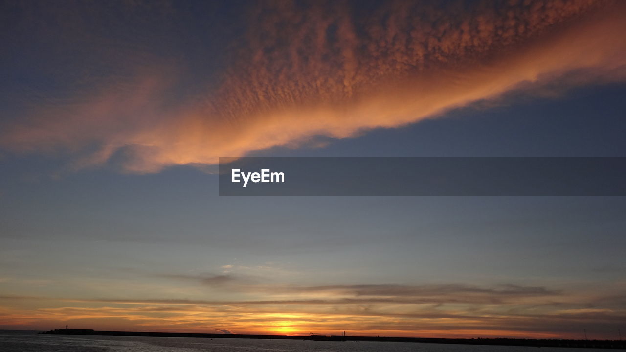 Scenic view of sky during sunset