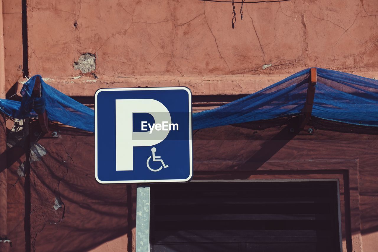 Wheelchair traffic signal on the street in bilbao city spain