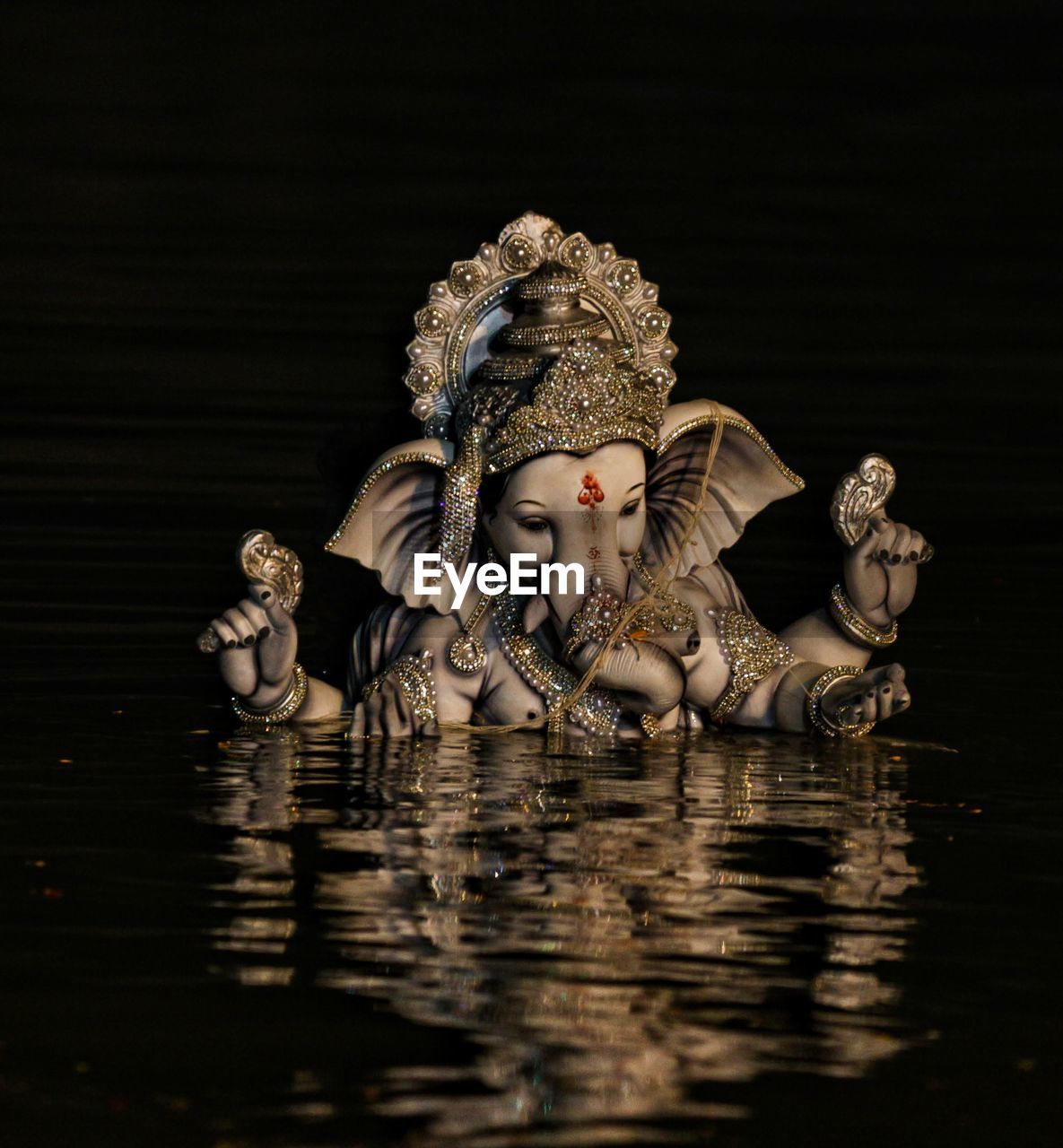 Ganesha statue in lake