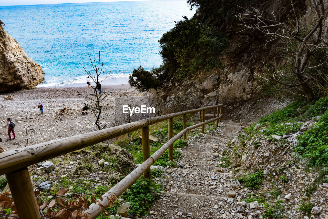 Steps leading towards beach