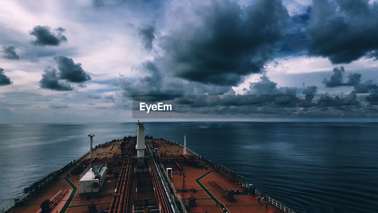 Panoramic view of sea against sky