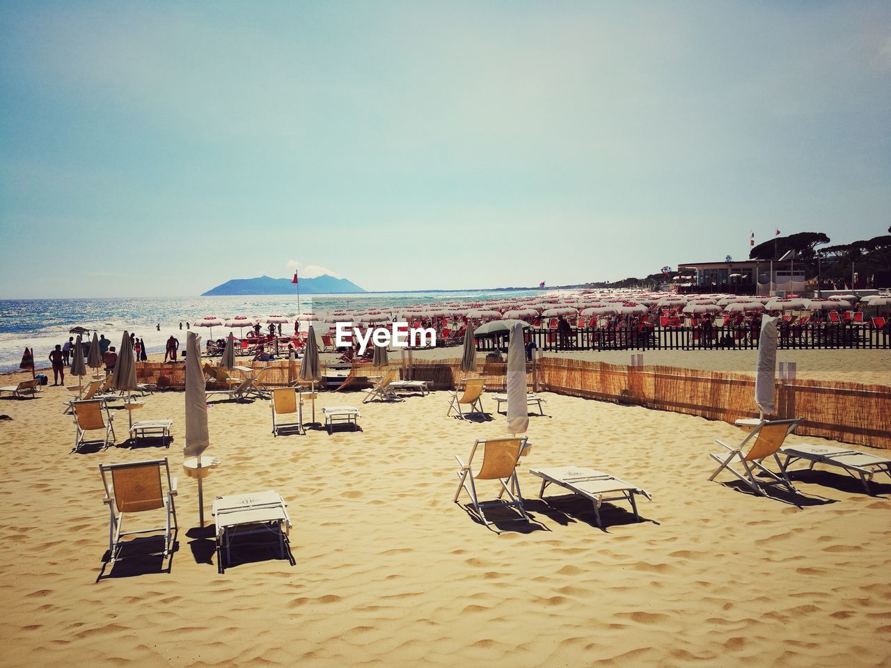 DECK CHAIRS ON BEACH