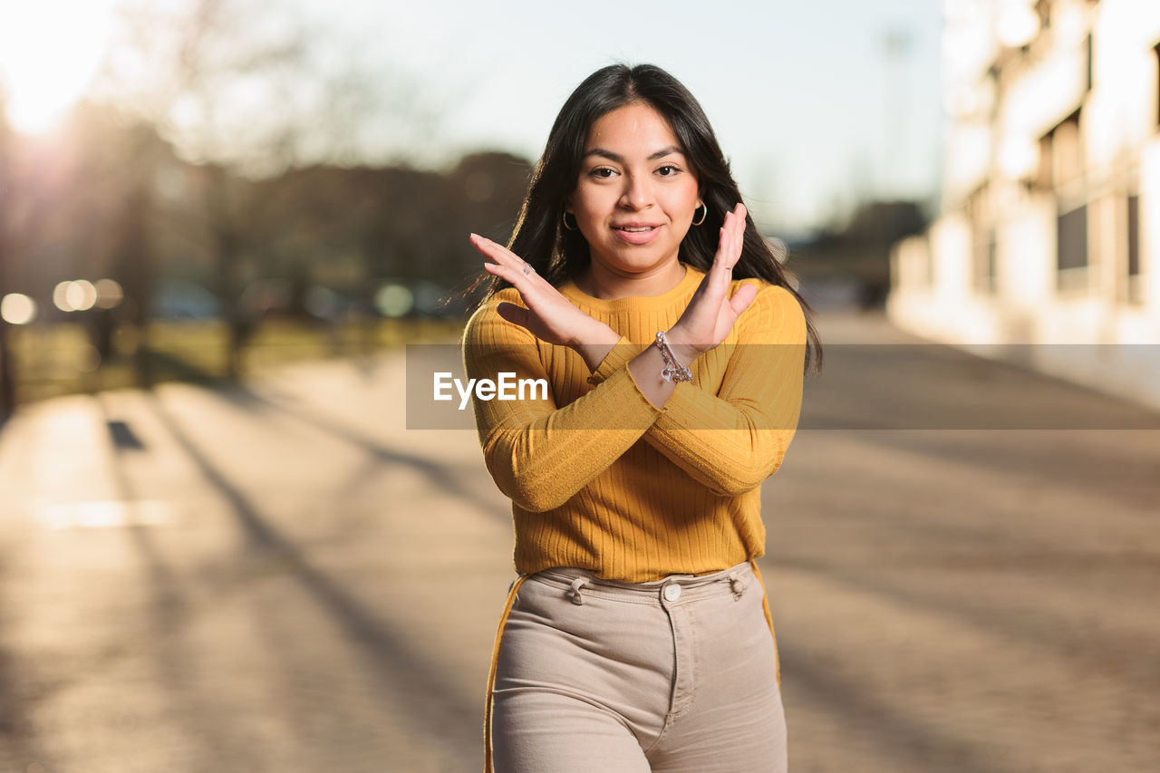 Young woman using mobile phone