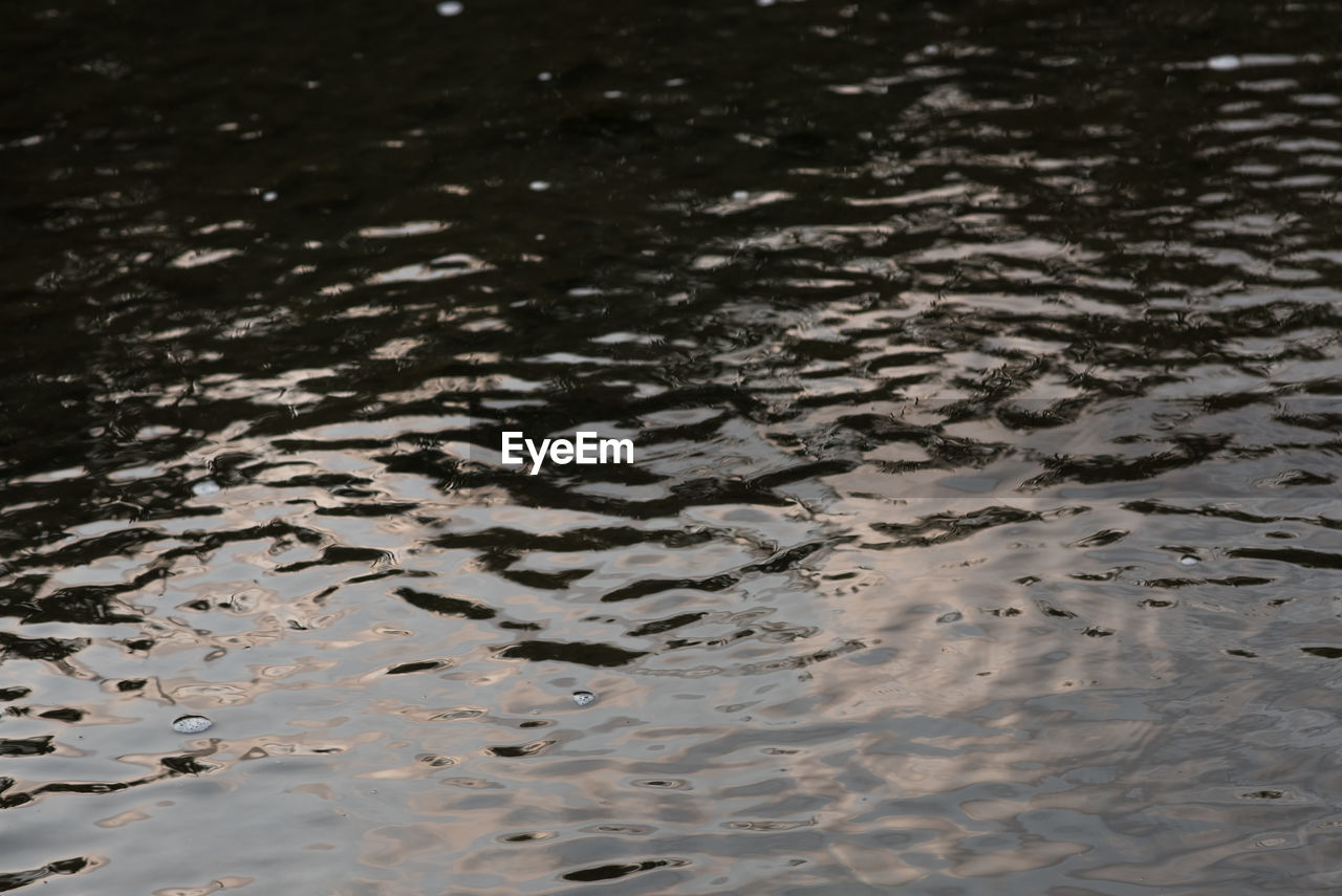 HIGH ANGLE VIEW OF WET SAND ON WATER