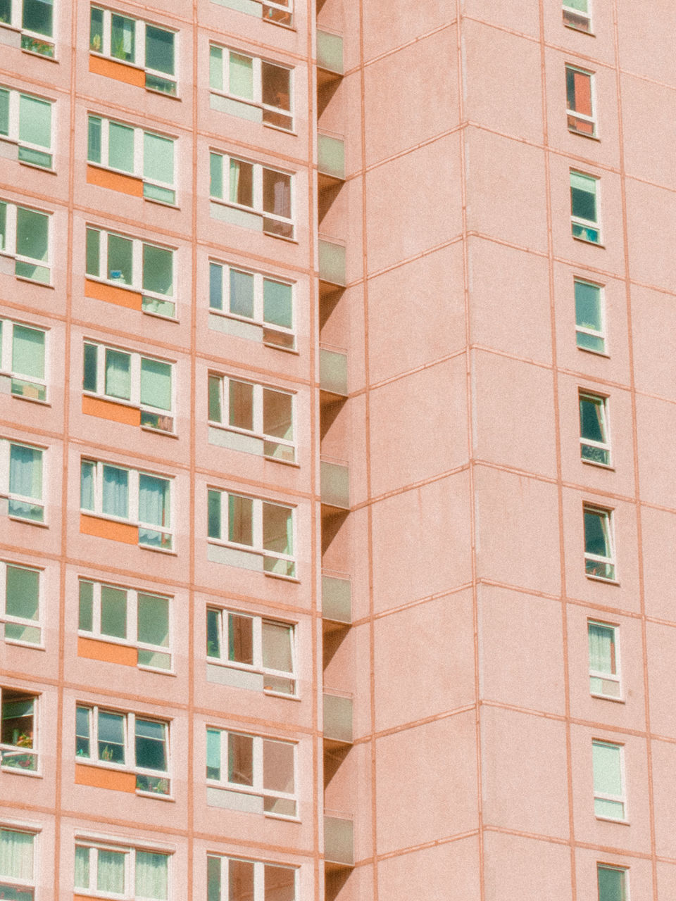 architecture, building exterior, built structure, window, building, tower block, city, no people, full frame, condominium, facade, brick, apartment, office building exterior, office, residential district, neighbourhood, wall, skyscraper, backgrounds, low angle view, residential area, day, repetition, in a row, outdoors, pattern, window covering